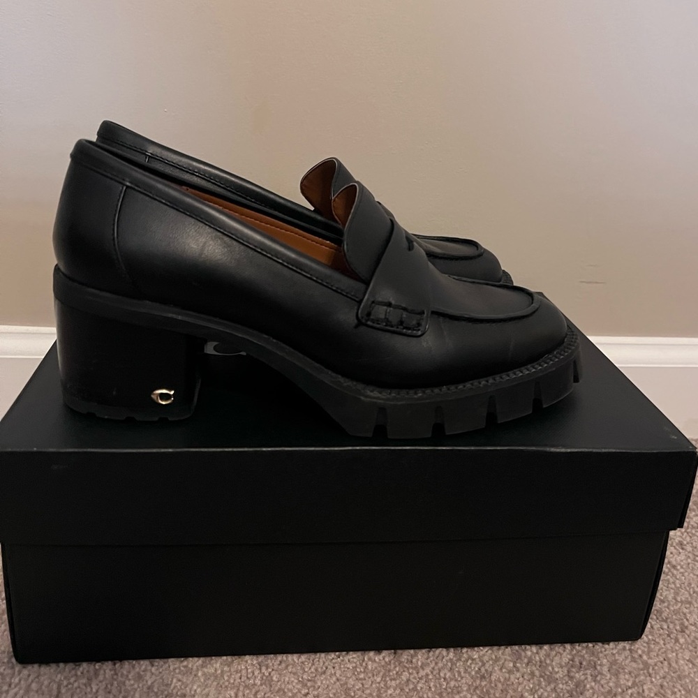 Coach loafers worn twice